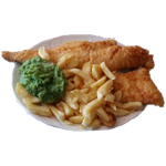 Large Battered Haddock 